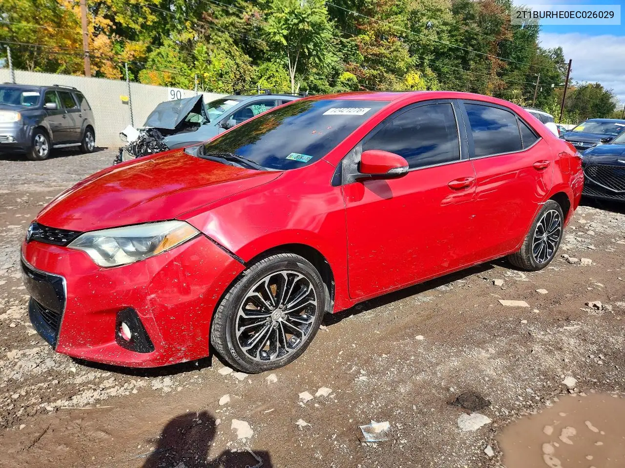 TOYOTA COROLLA 2014, VIN 2T1BURHE0EC026029