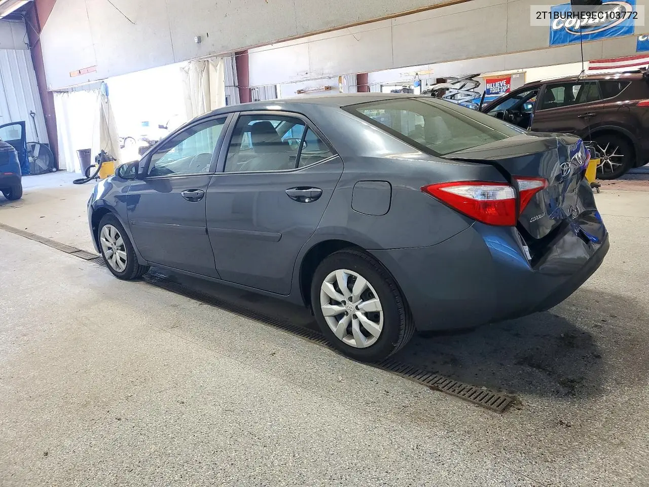 2014 TOYOTA COROLLA VIN 2T1BURHE9EC103772 — фото 2