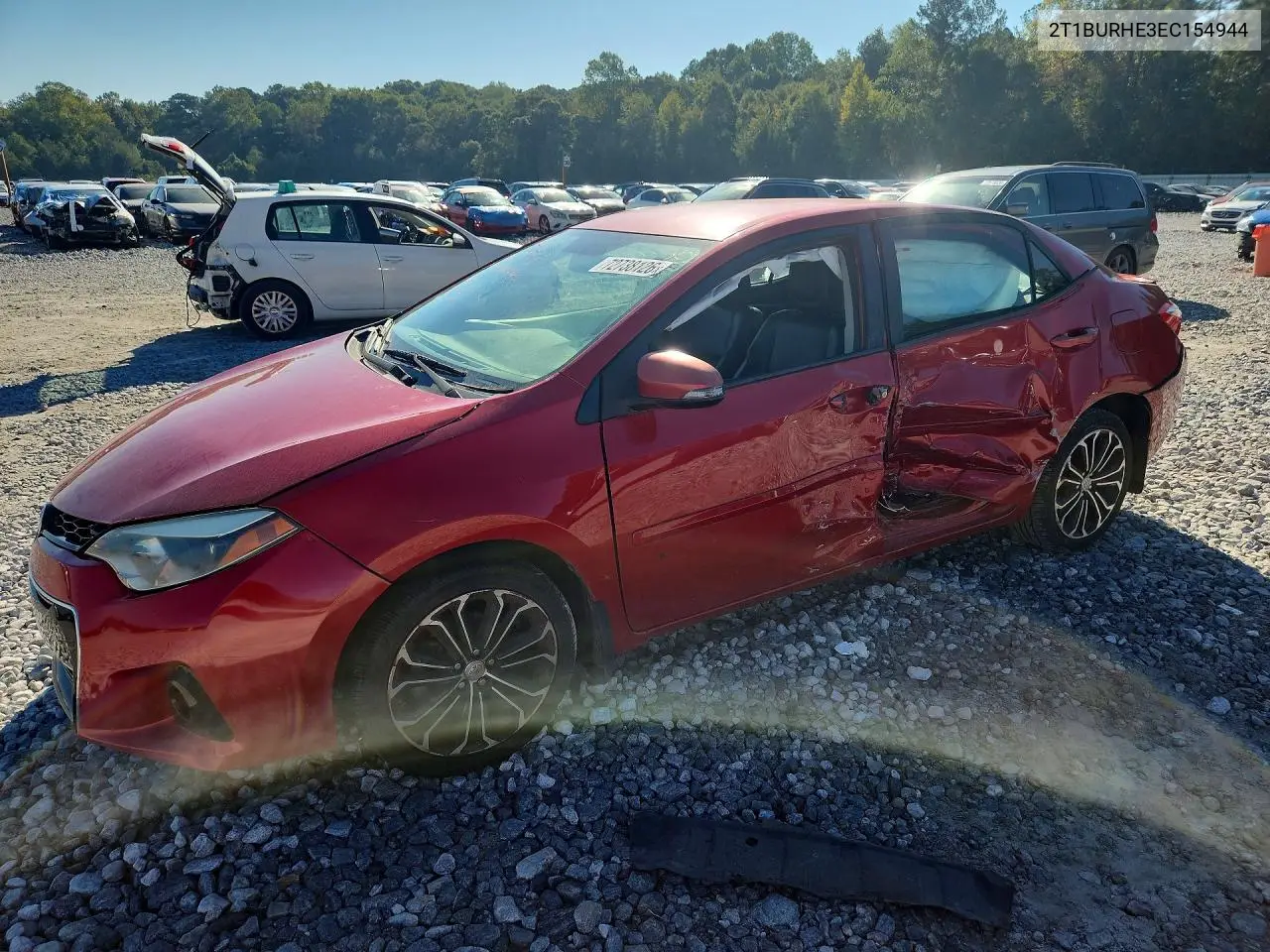 TOYOTA COROLLA 2014, VIN 2T1BURHE3EC154944