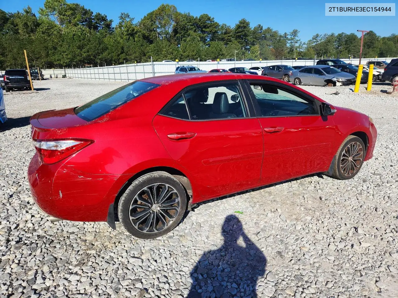 2014 TOYOTA COROLLA VIN 2T1BURHE3EC154944 — фото 3
