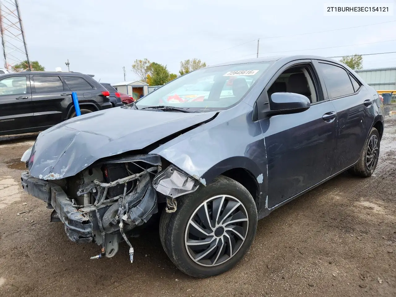 TOYOTA COROLLA 2014, VIN 2T1BURHE3EC154121