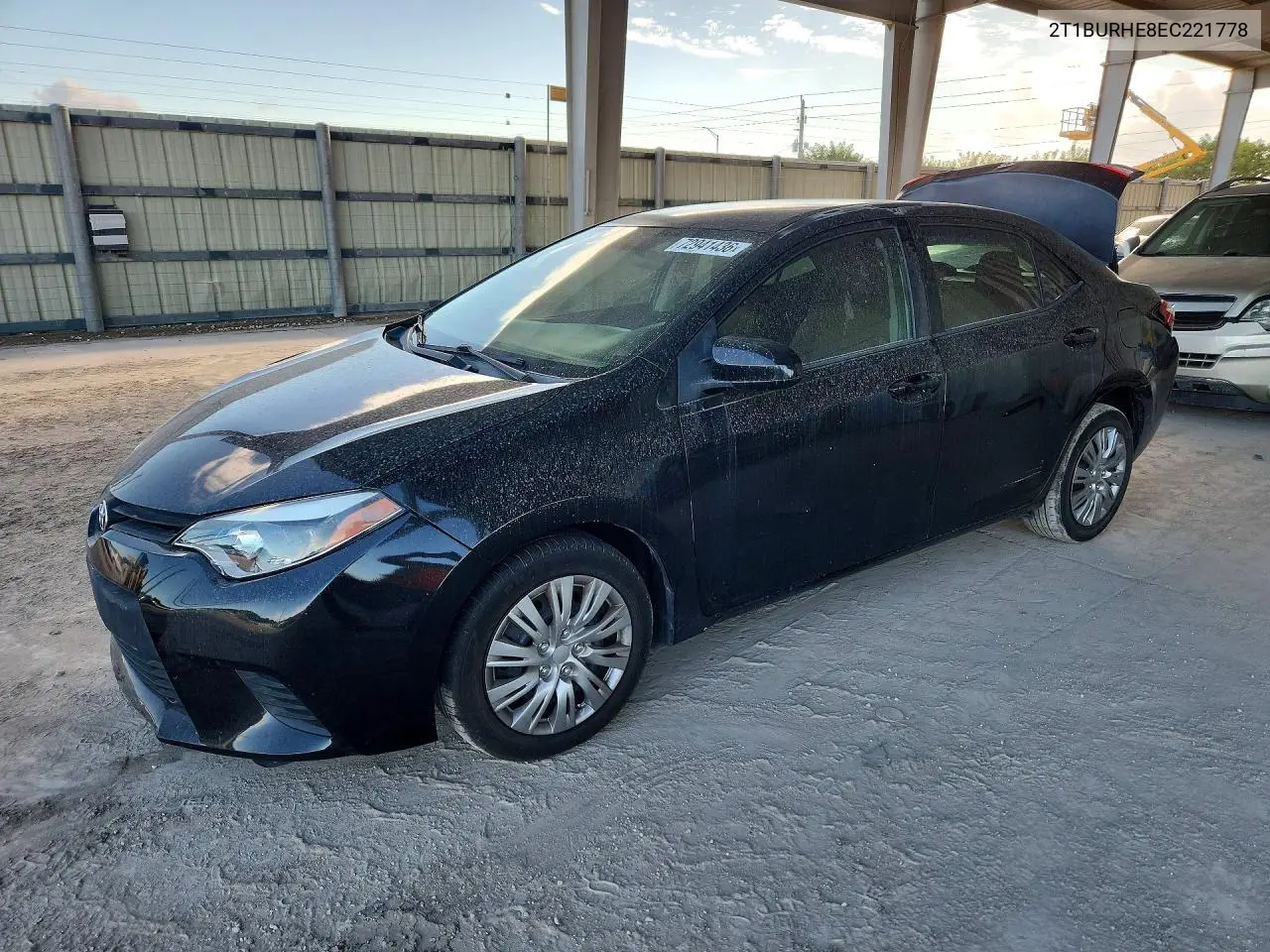TOYOTA COROLLA 2014, VIN 2T1BURHE8EC221778