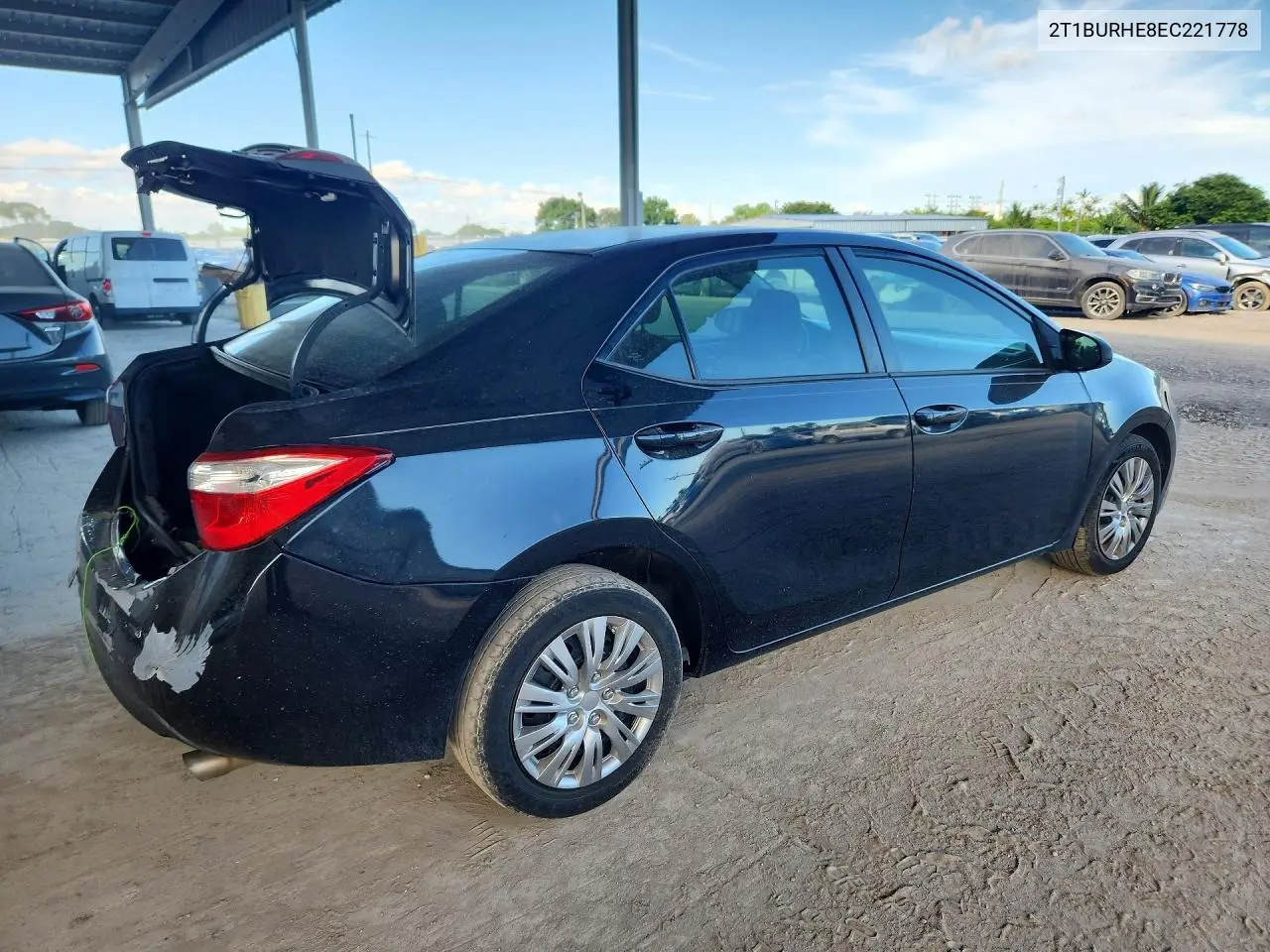 2014 TOYOTA COROLLA VIN 2T1BURHE8EC221778 — фото 3