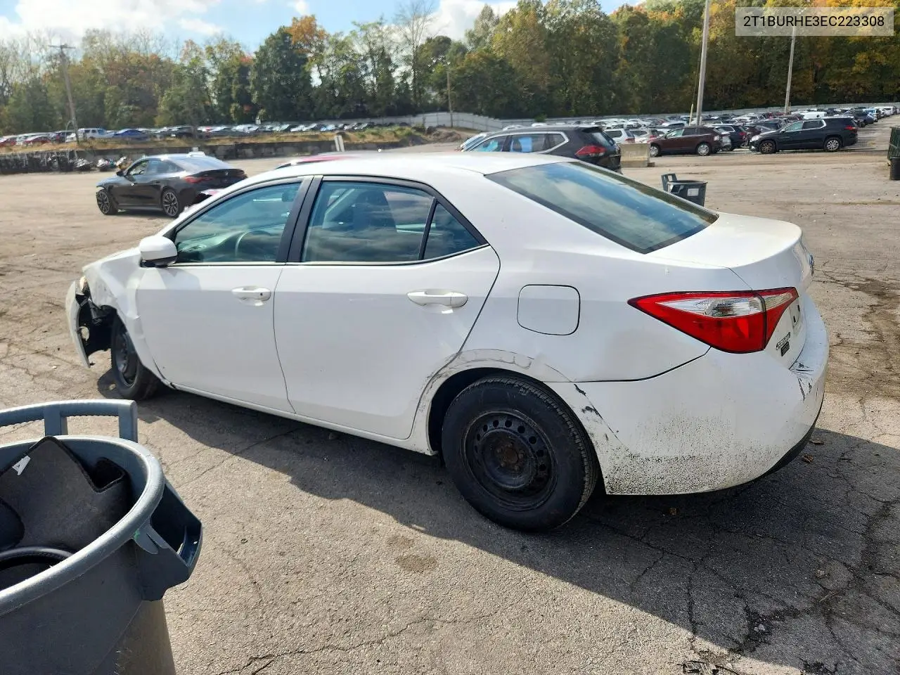 2014 TOYOTA COROLLA VIN 2T1BURHE3EC223308 — фото 2