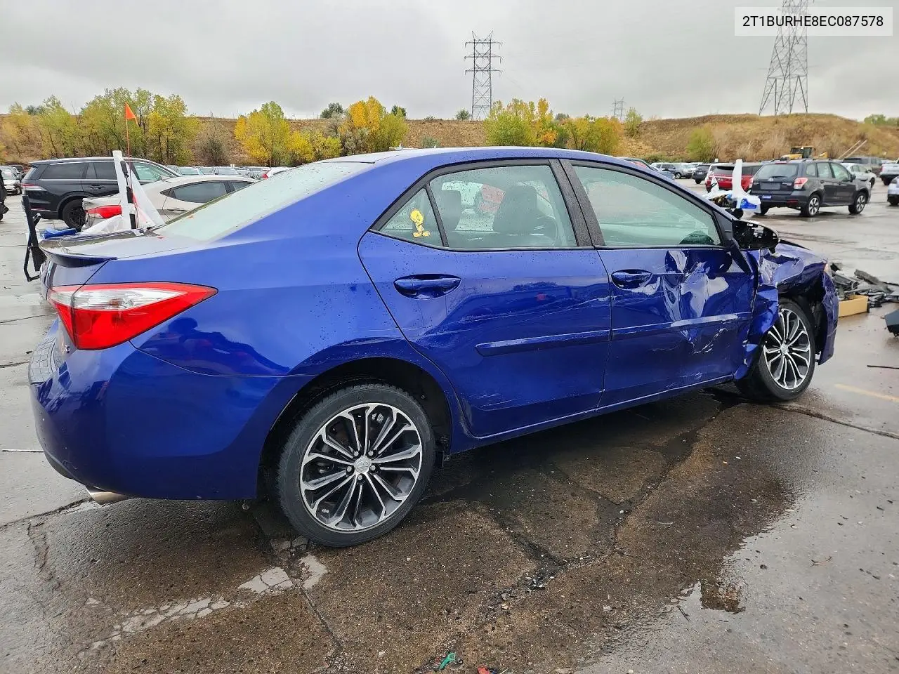 2014 TOYOTA COROLLA VIN 2T1BURHE8EC087578 — фото 3