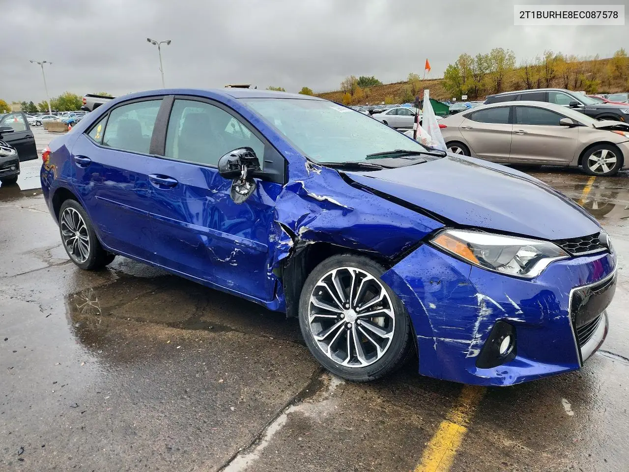 2014 TOYOTA COROLLA VIN 2T1BURHE8EC087578 — фото 4