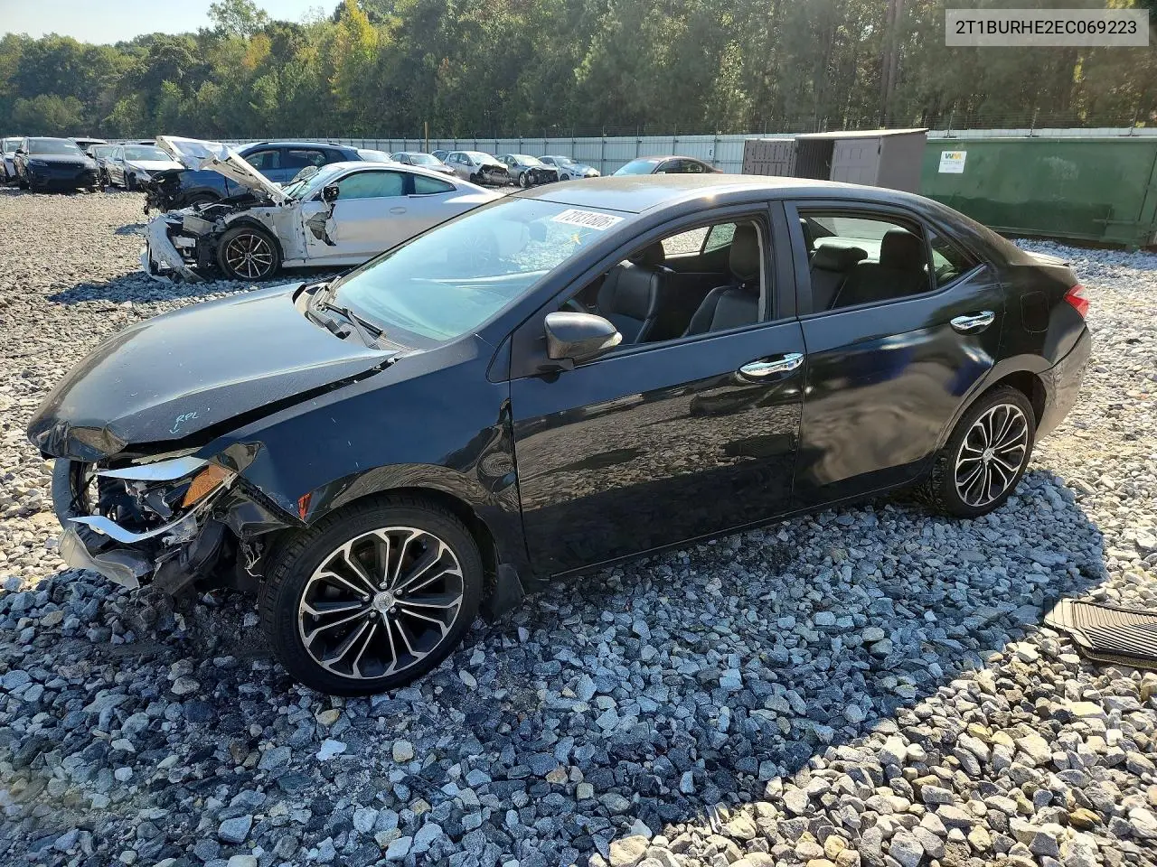 TOYOTA COROLLA 2014, VIN 2T1BURHE2EC069223