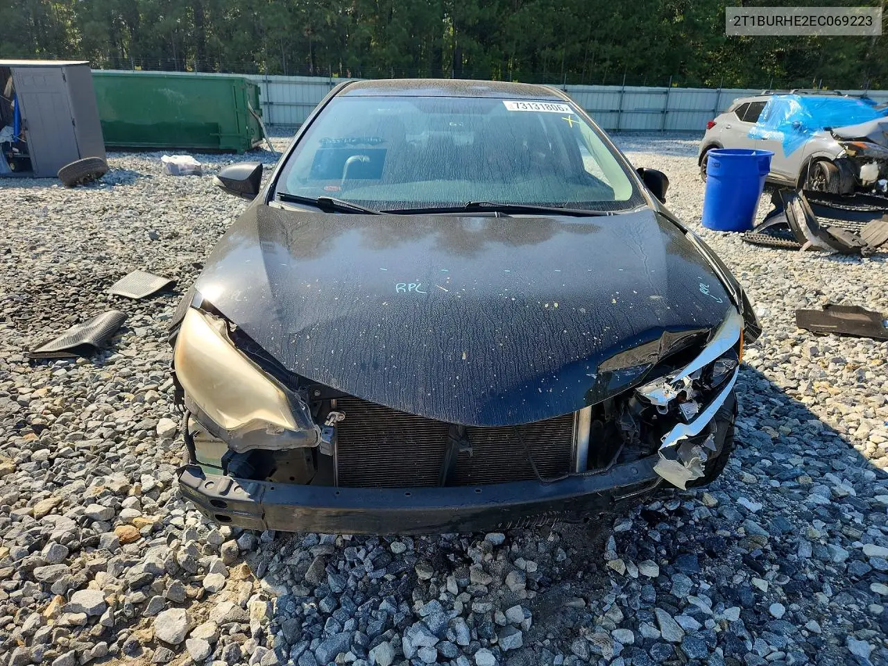 2014 TOYOTA COROLLA VIN 2T1BURHE2EC069223 — фото 5