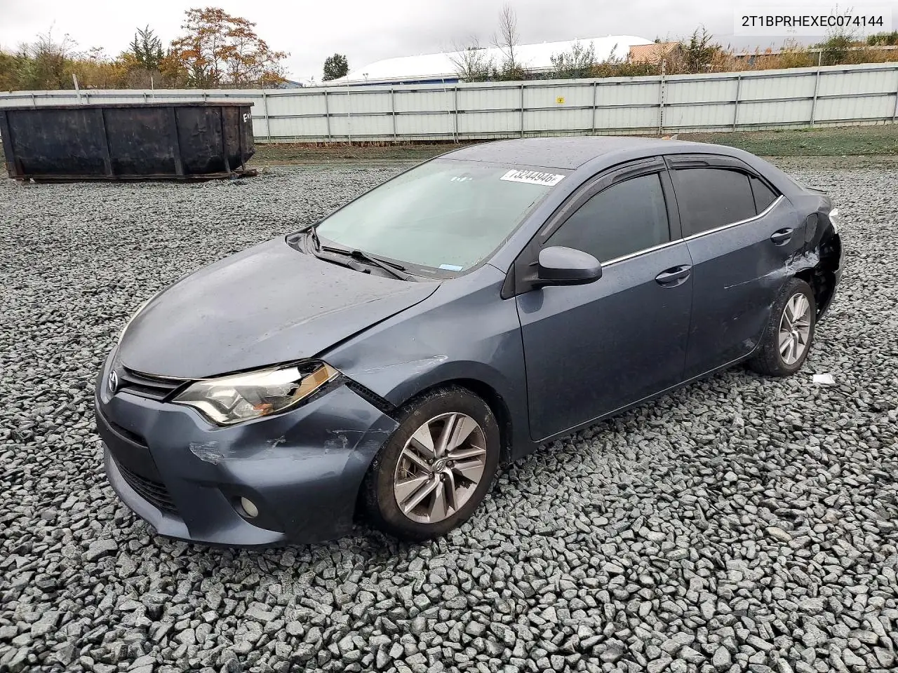 TOYOTA COROLLA 2014, VIN 2T1BPRHEXEC074144