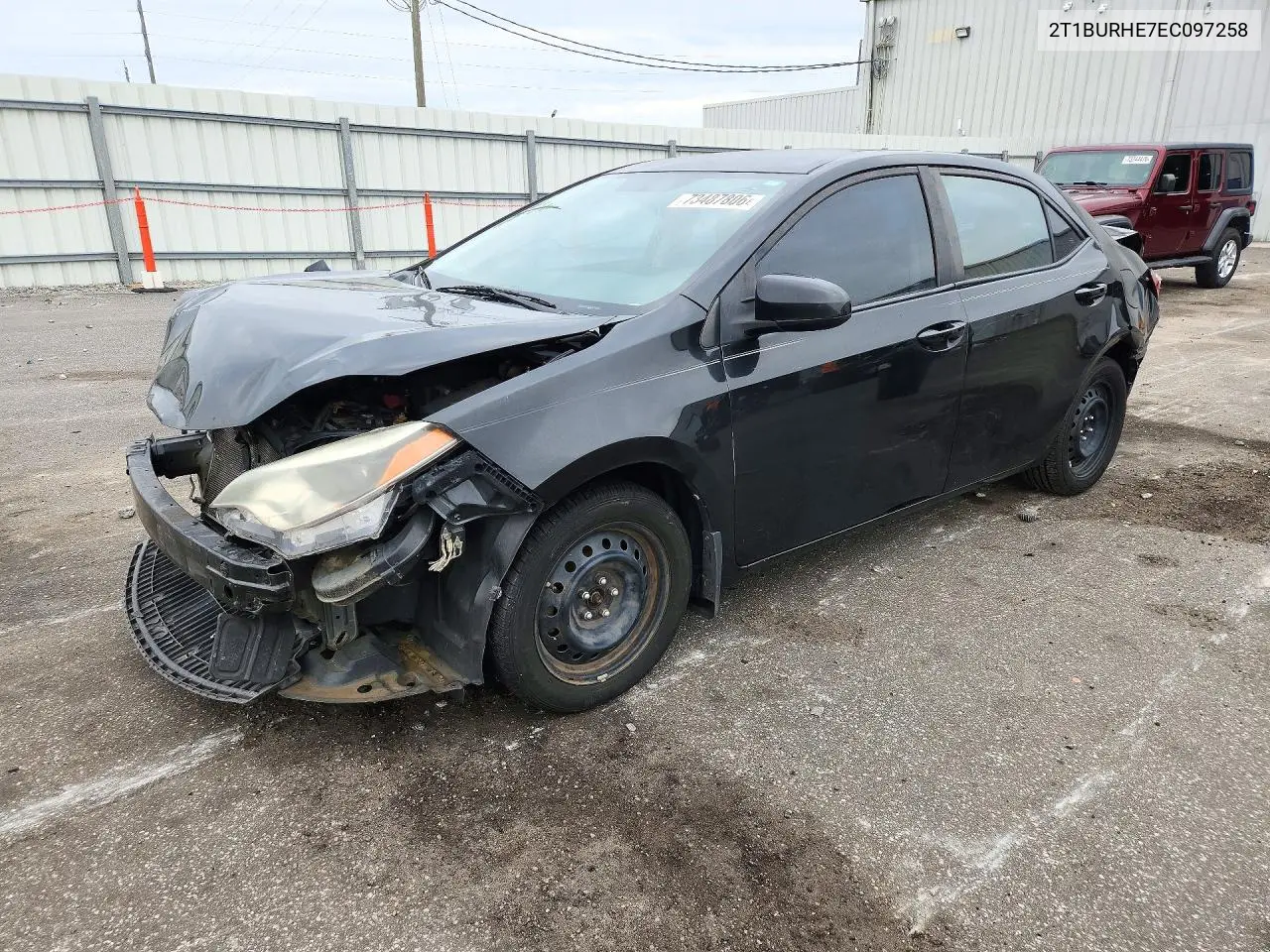 TOYOTA COROLLA 2014, VIN 2T1BURHE7EC097258