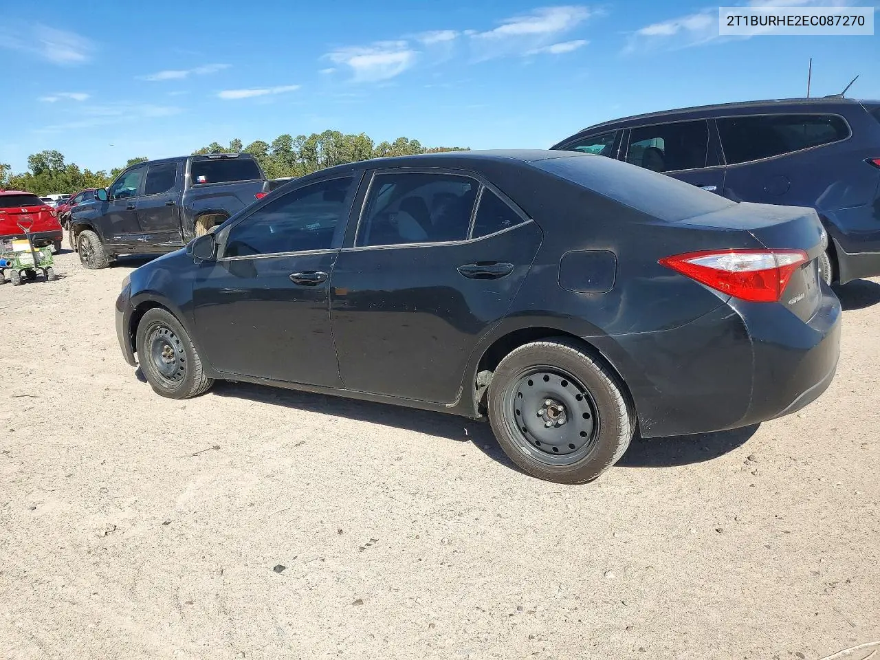 2014 TOYOTA COROLLA VIN 2T1BURHE2EC087270 — фото 2