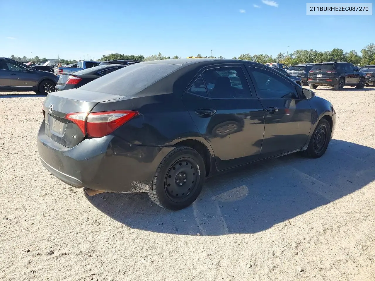 2014 TOYOTA COROLLA VIN 2T1BURHE2EC087270 — фото 3
