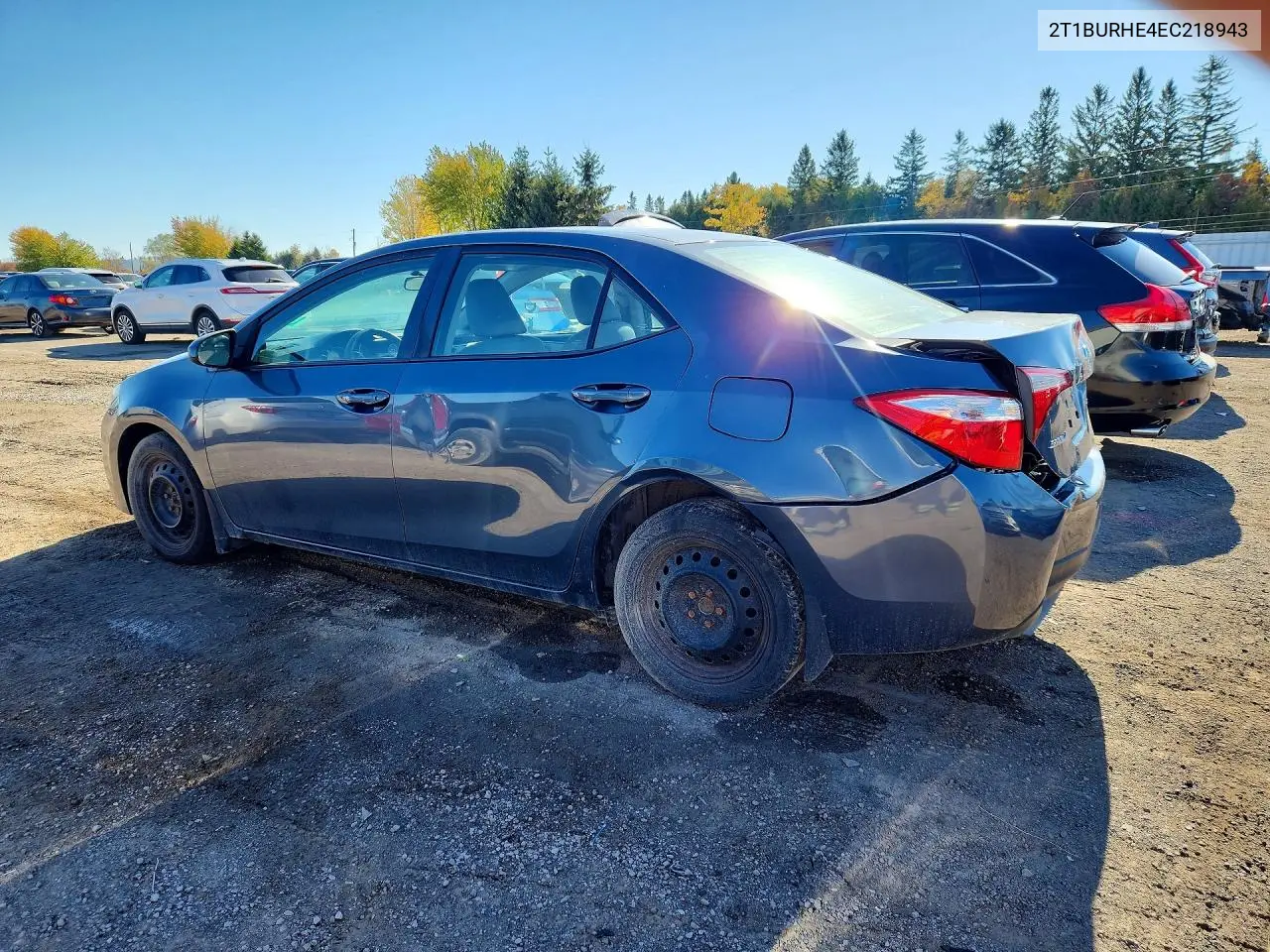 2014 TOYOTA COROLLA VIN 2T1BURHE4EC218943 — фото 2