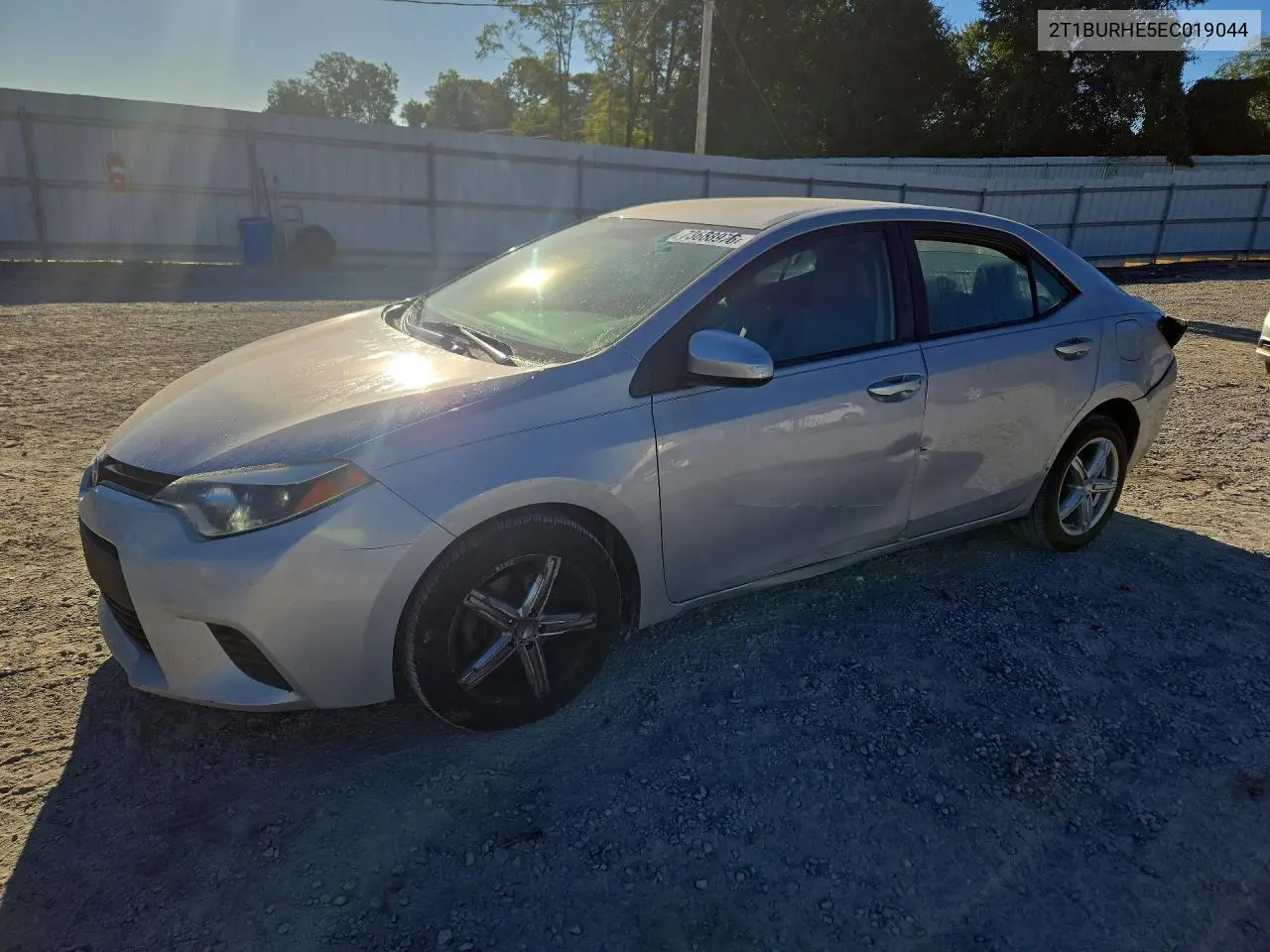 TOYOTA COROLLA 2014, VIN 2T1BURHE5EC019044