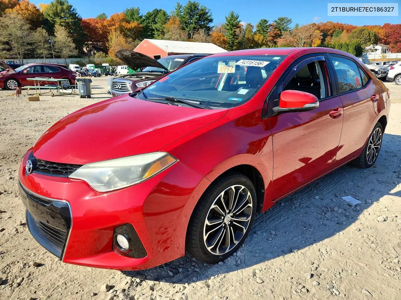 TOYOTA COROLLA 2014, VIN 2T1BURHE7EC186327
