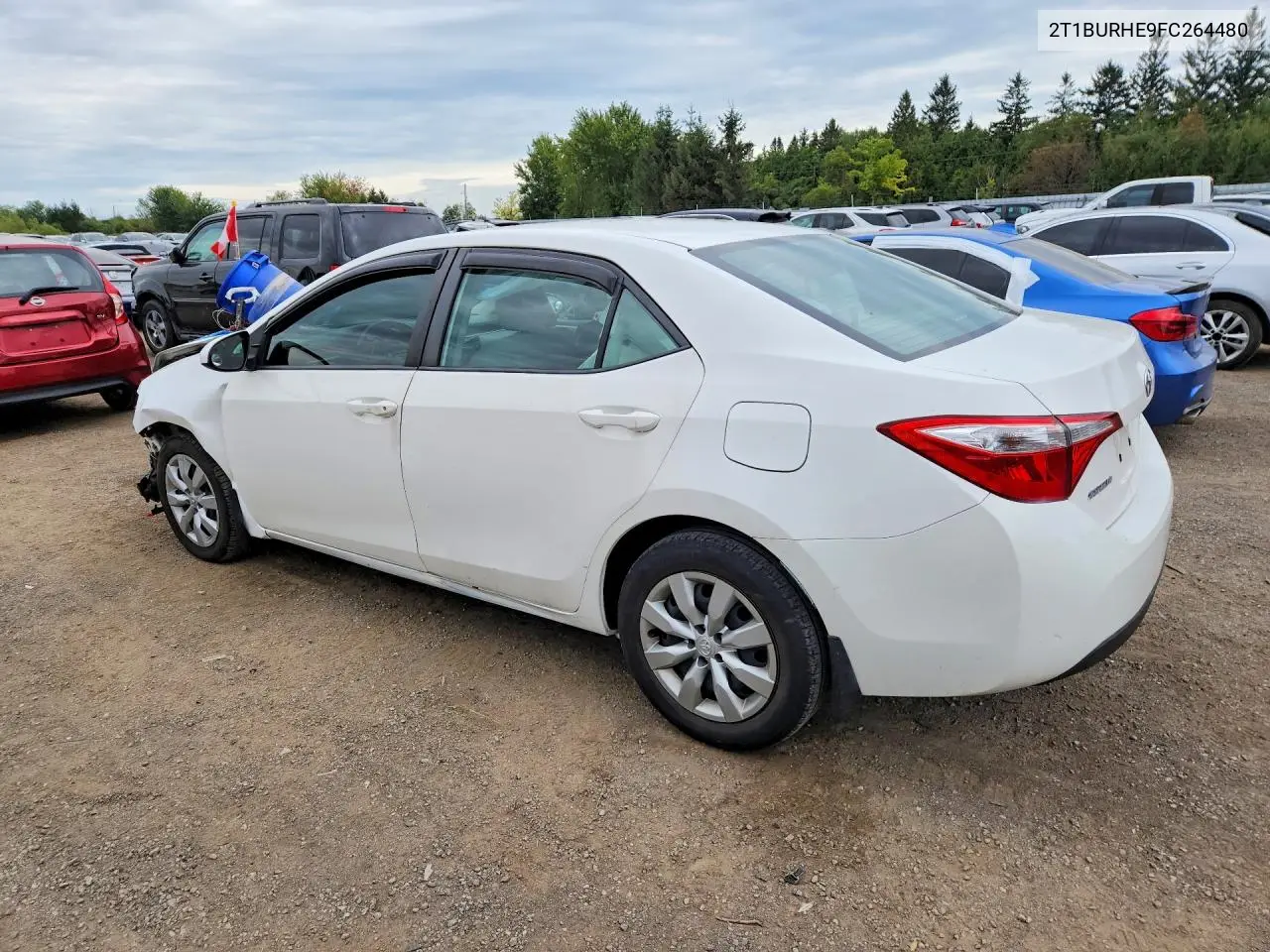 2015 TOYOTA COROLLA VIN 2T1BURHE9FC264480 — фото 2