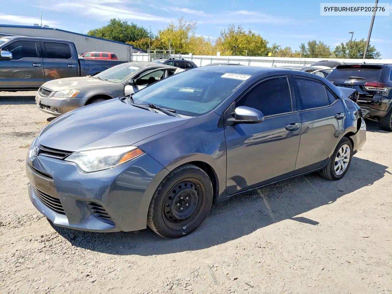 TOYOTA COROLLA 2015, VIN 5YFBURHE6FP202776