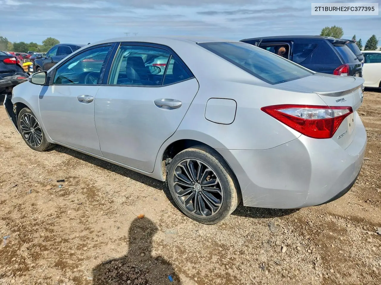2015 TOYOTA COROLLA VIN 2T1BURHE2FC377395 — фото 2