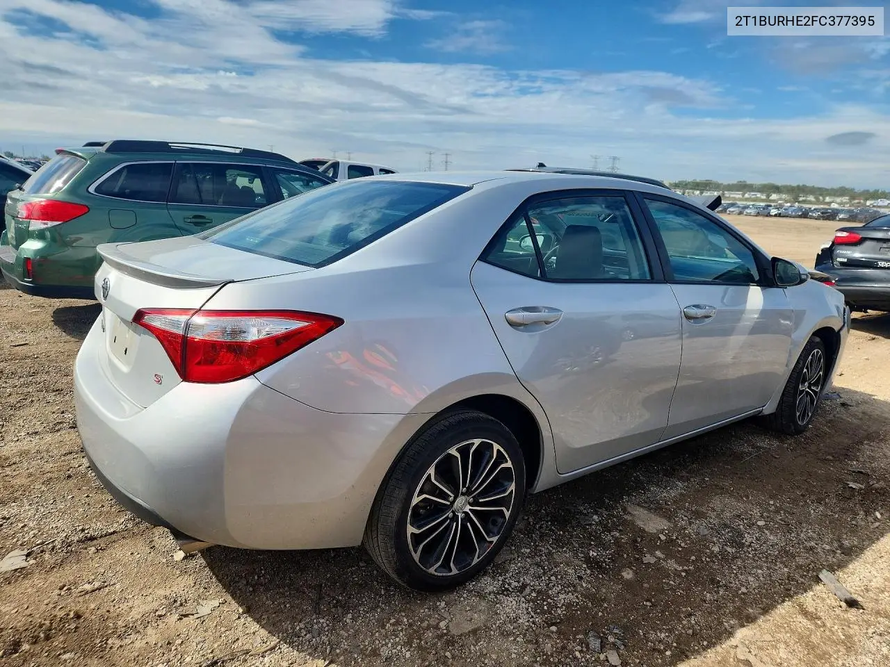 2015 TOYOTA COROLLA VIN 2T1BURHE2FC377395 — фото 3