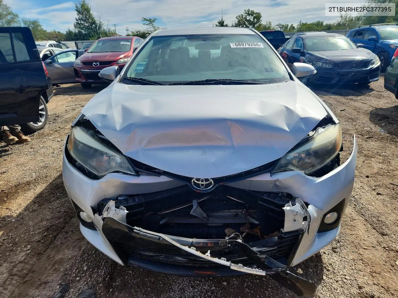 2015 TOYOTA COROLLA VIN 2T1BURHE2FC377395 — фото 5