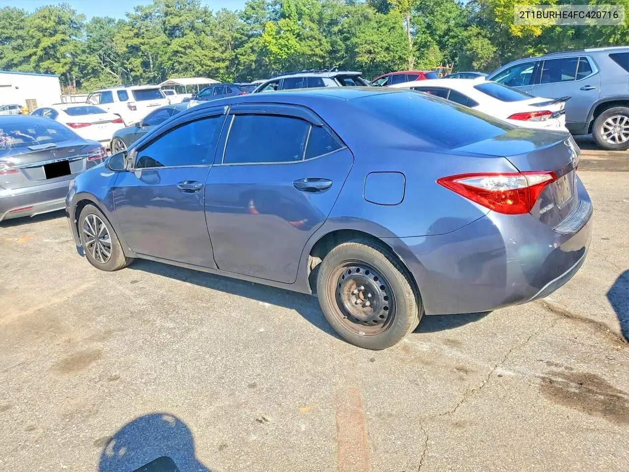 2015 TOYOTA COROLLA VIN 2T1BURHE4FC420716 — фото 2