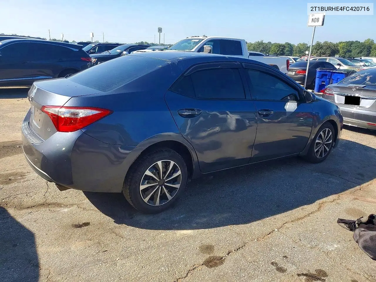 2015 TOYOTA COROLLA VIN 2T1BURHE4FC420716 — фото 3