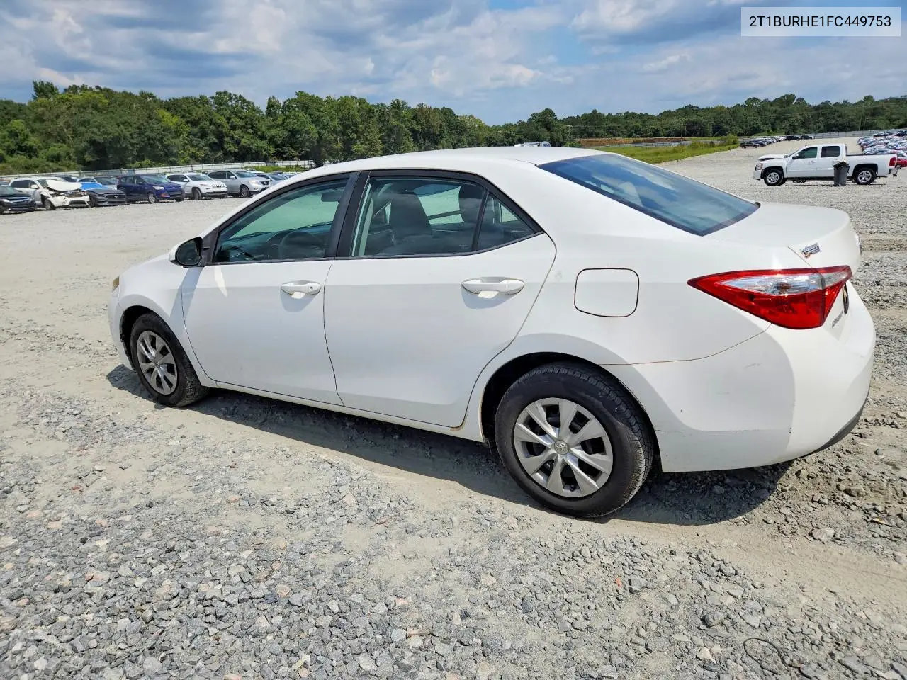 2015 TOYOTA COROLLA VIN 2T1BURHE1FC449753 — фото 2