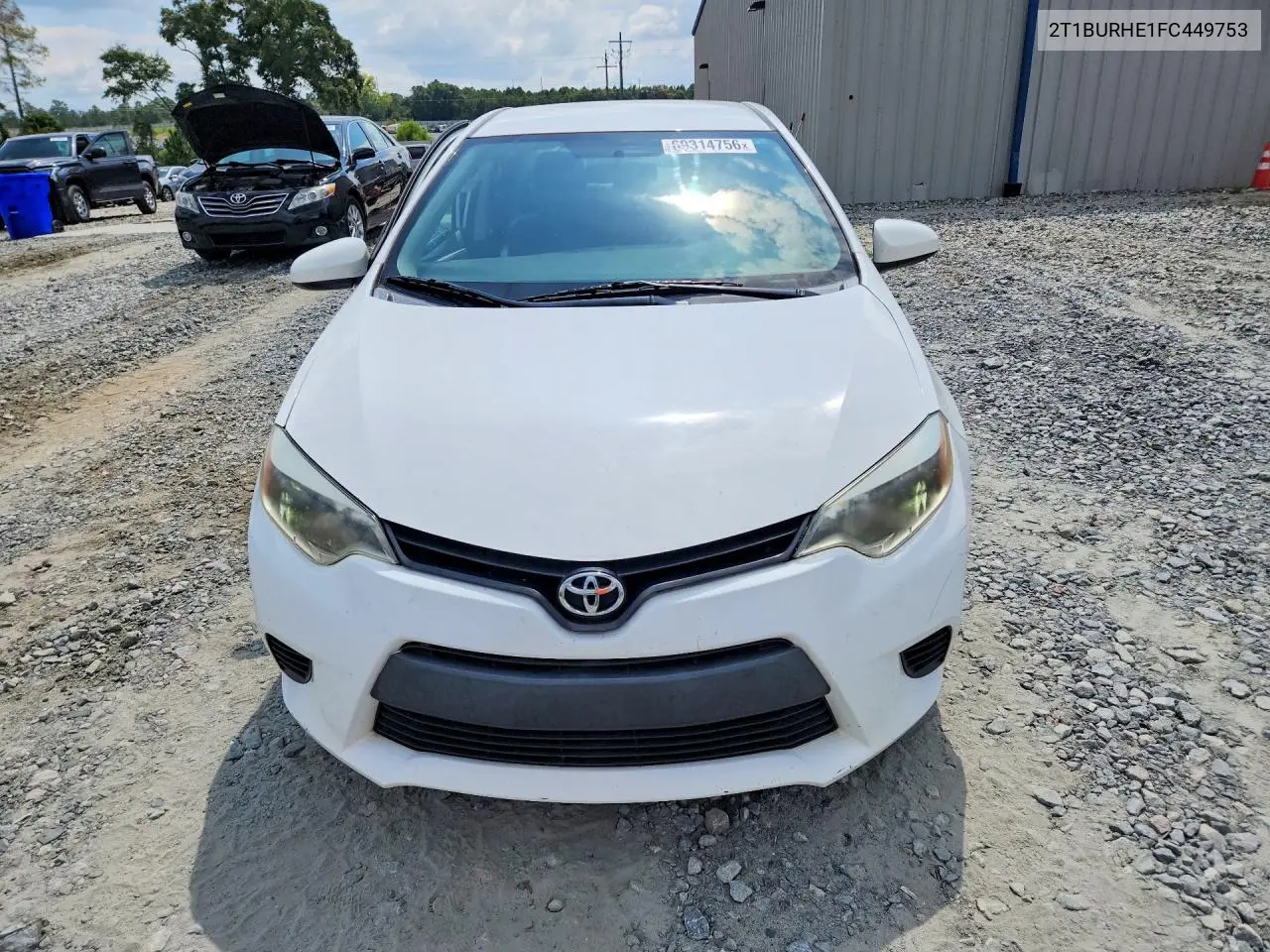 2015 TOYOTA COROLLA VIN 2T1BURHE1FC449753 — фото 5