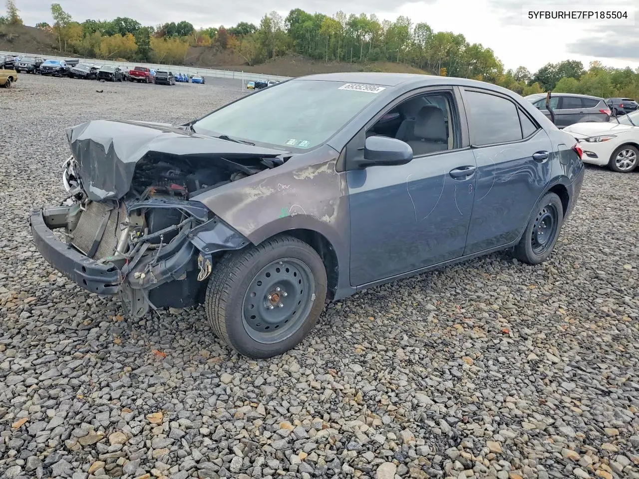 TOYOTA COROLLA 2015, VIN 5YFBURHE7FP185504