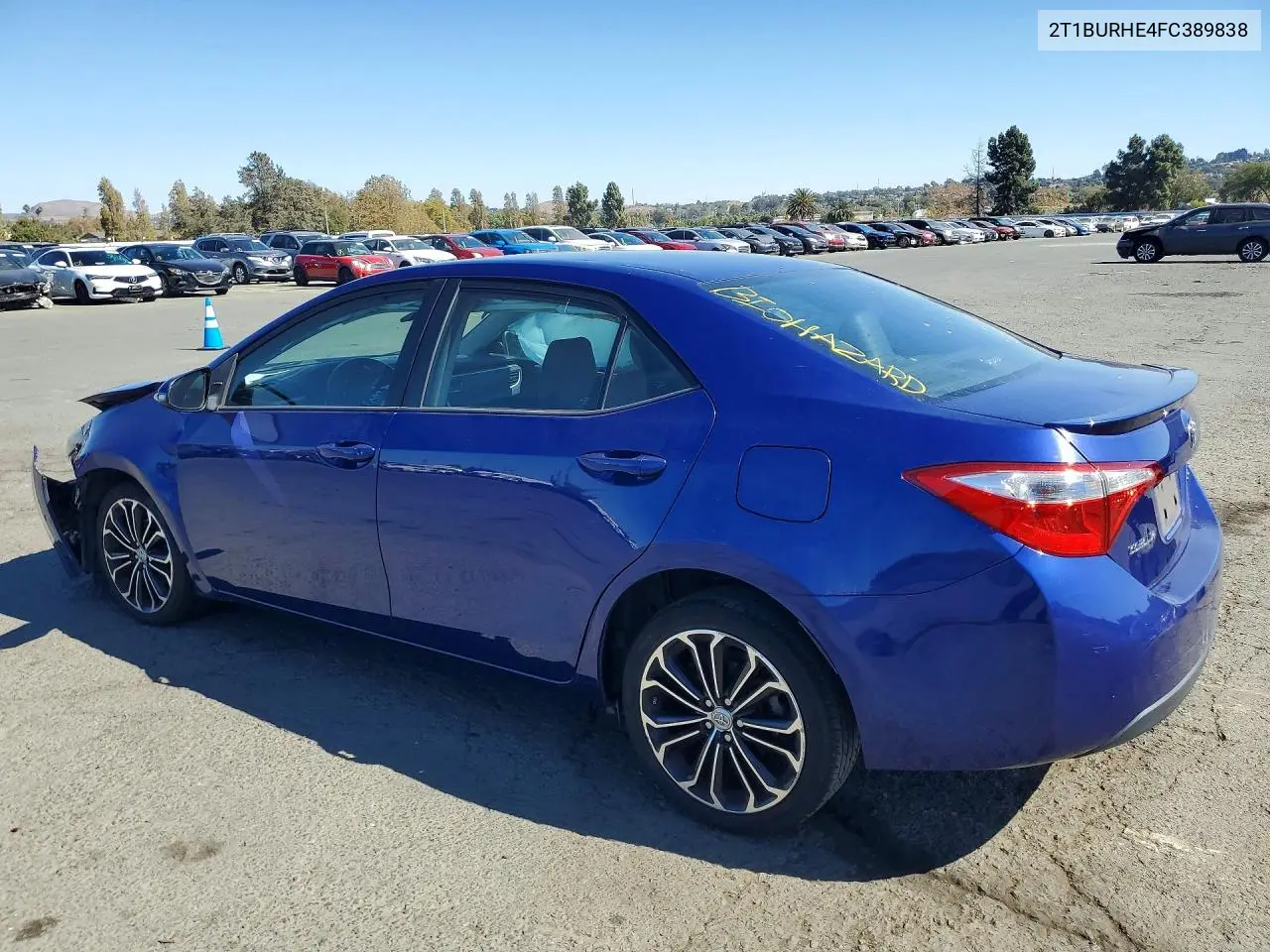 2015 TOYOTA COROLLA VIN 2T1BURHE4FC389838 — фото 2