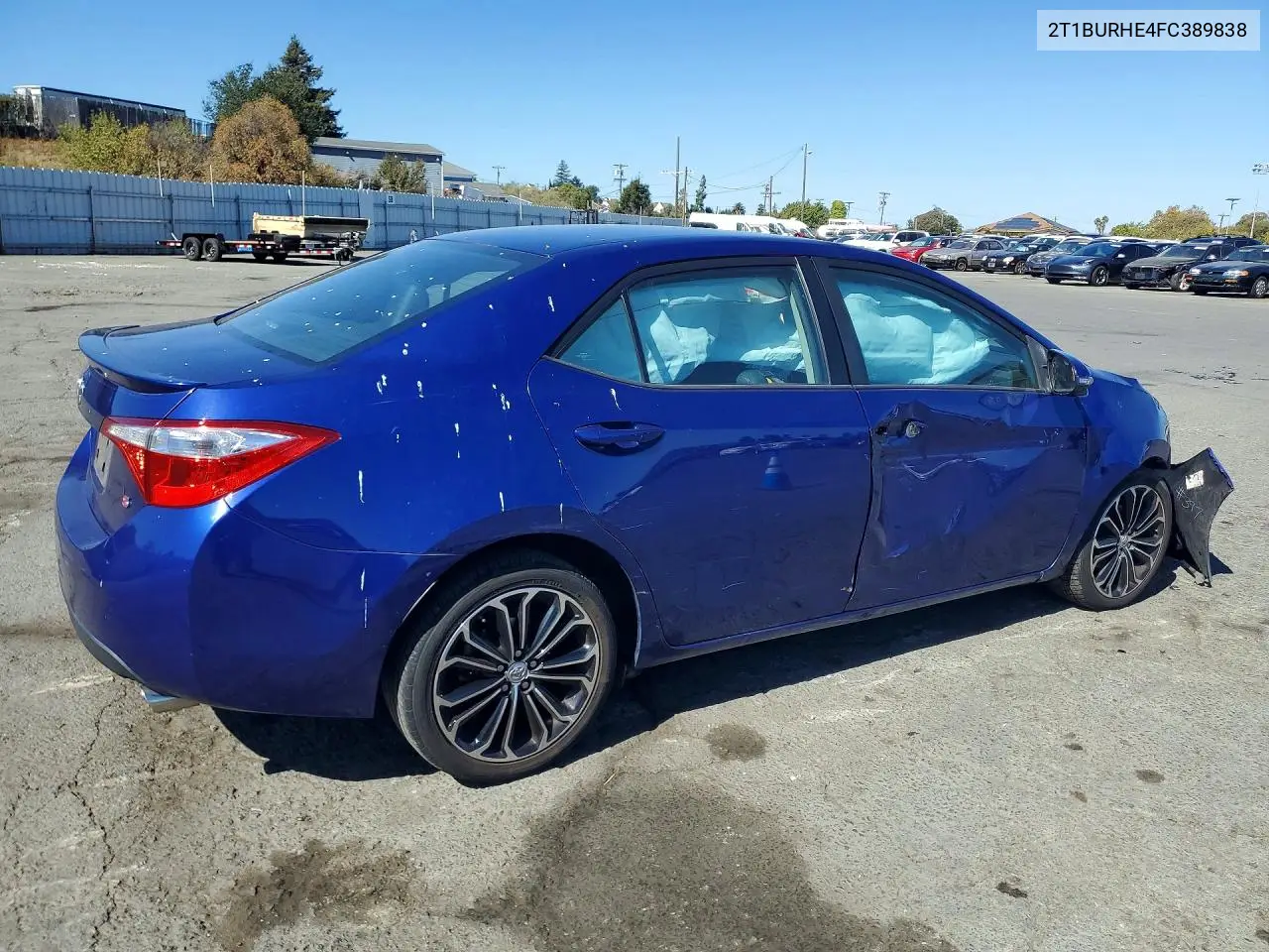 2015 TOYOTA COROLLA VIN 2T1BURHE4FC389838 — фото 3