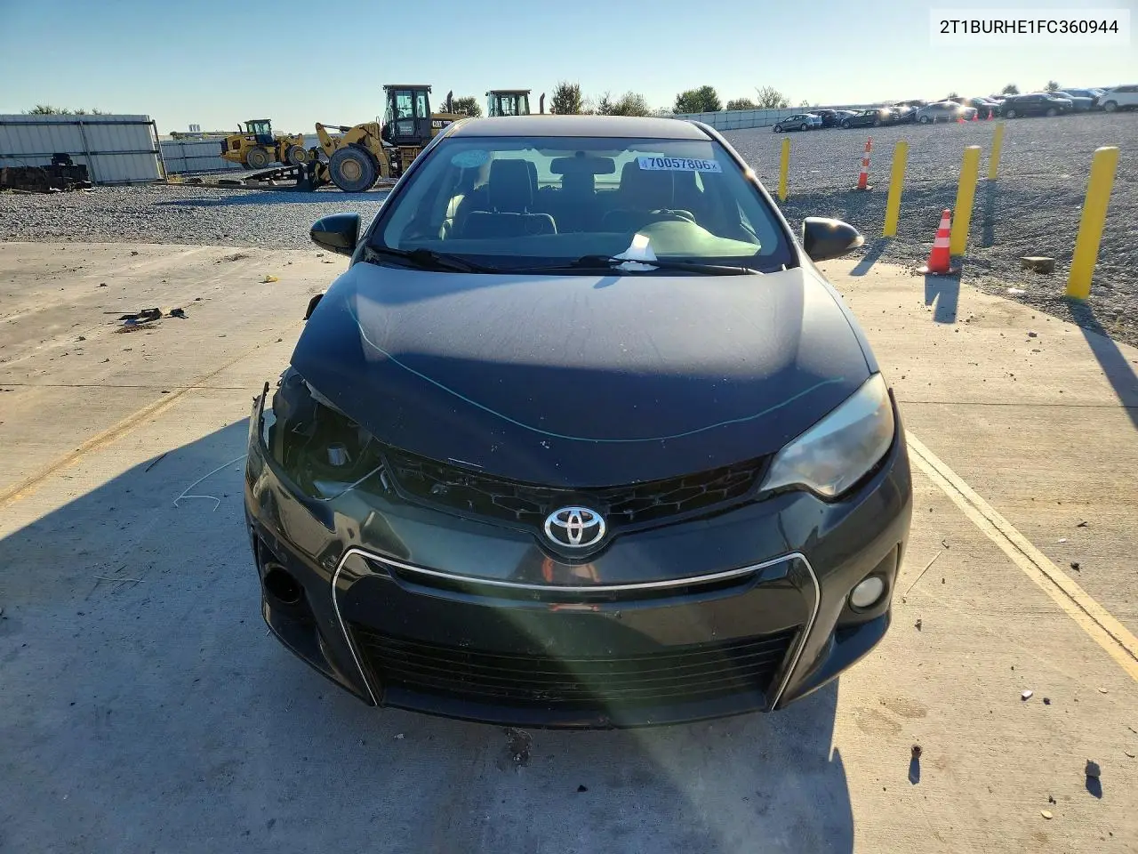 2015 TOYOTA COROLLA VIN 2T1BURHE1FC360944 — фото 5