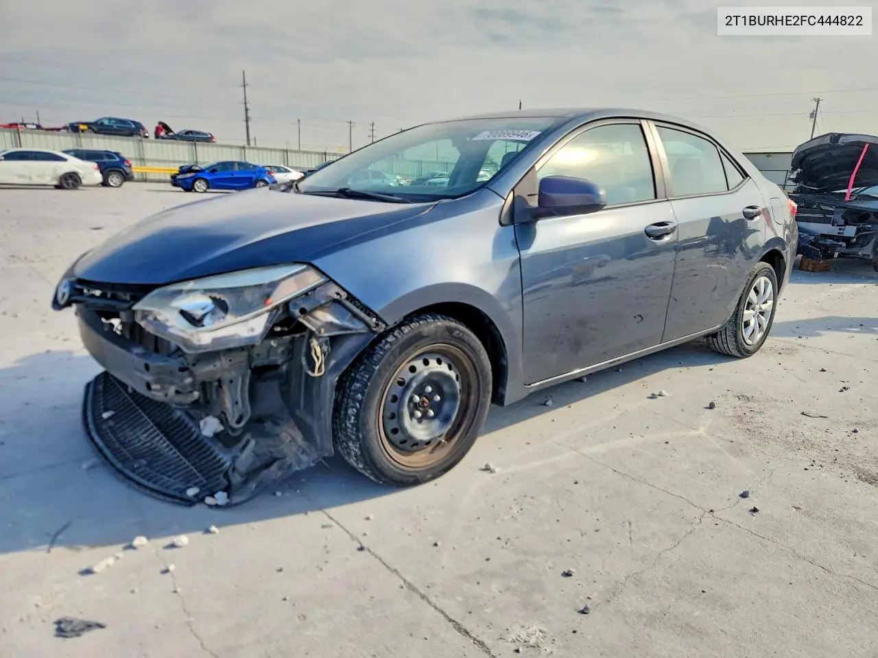 TOYOTA COROLLA 2015, VIN 2T1BURHE2FC444822