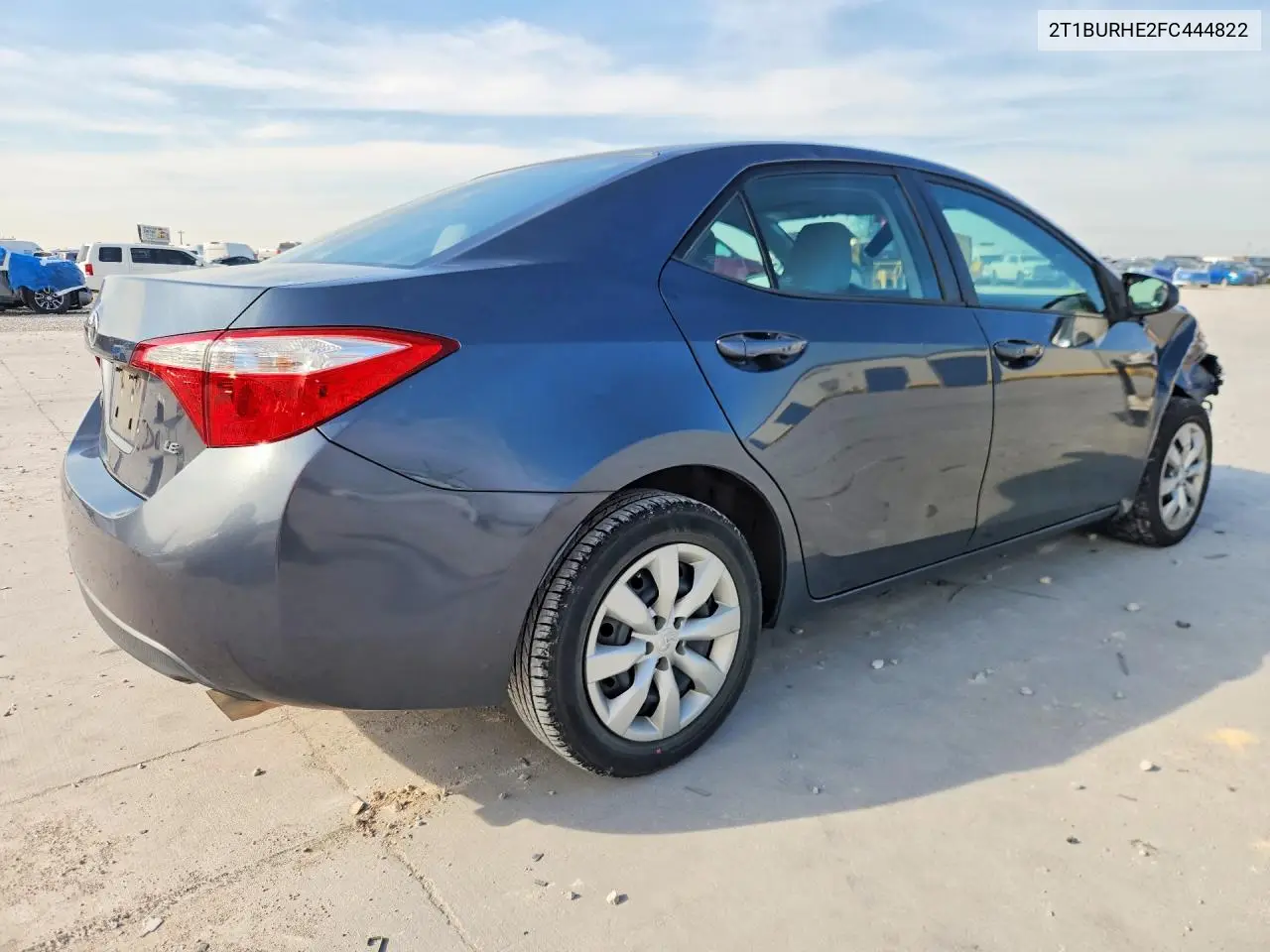2015 TOYOTA COROLLA VIN 2T1BURHE2FC444822 — фото 3