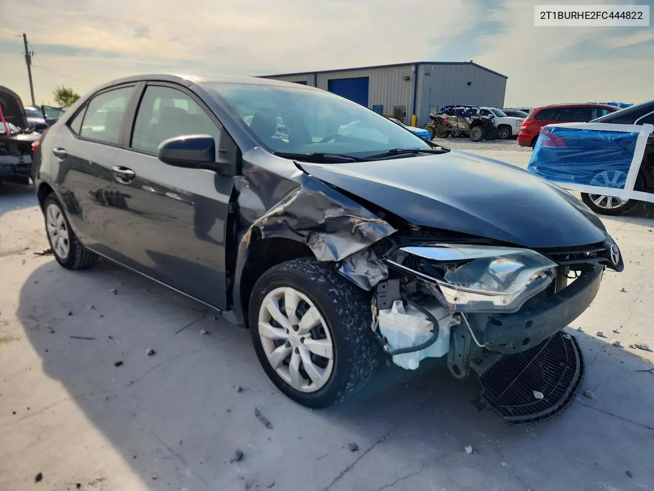 2015 TOYOTA COROLLA VIN 2T1BURHE2FC444822 — фото 4