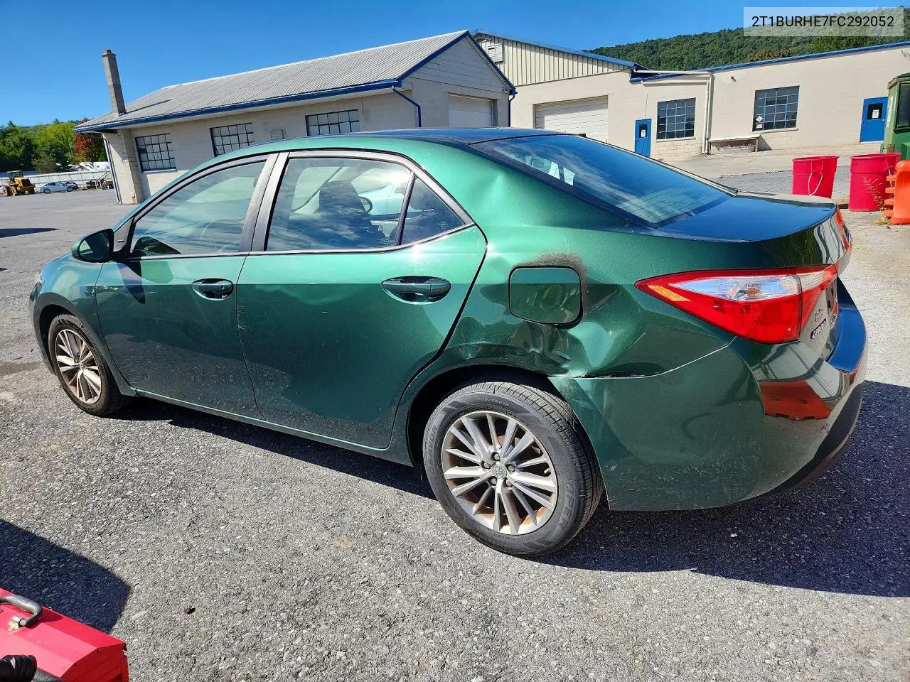 2015 TOYOTA COROLLA VIN 2T1BURHE7FC292052 — фото 2