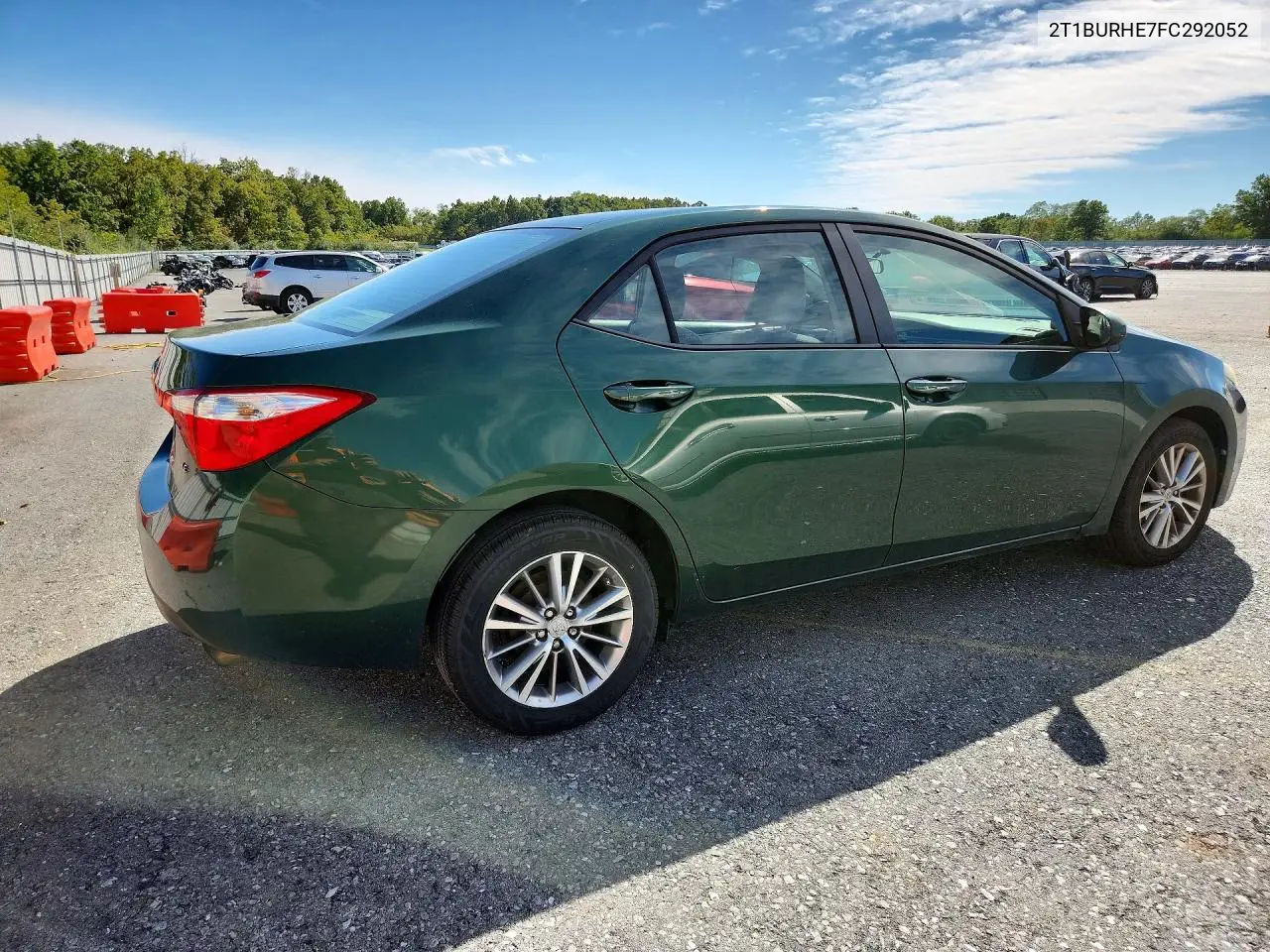 2015 TOYOTA COROLLA VIN 2T1BURHE7FC292052 — фото 3