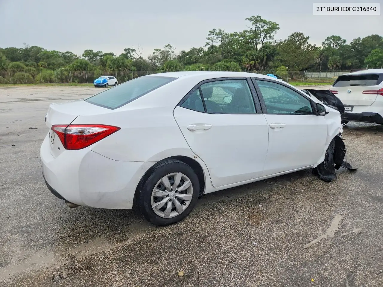 2015 TOYOTA COROLLA VIN 2T1BURHE0FC316840 — фото 3