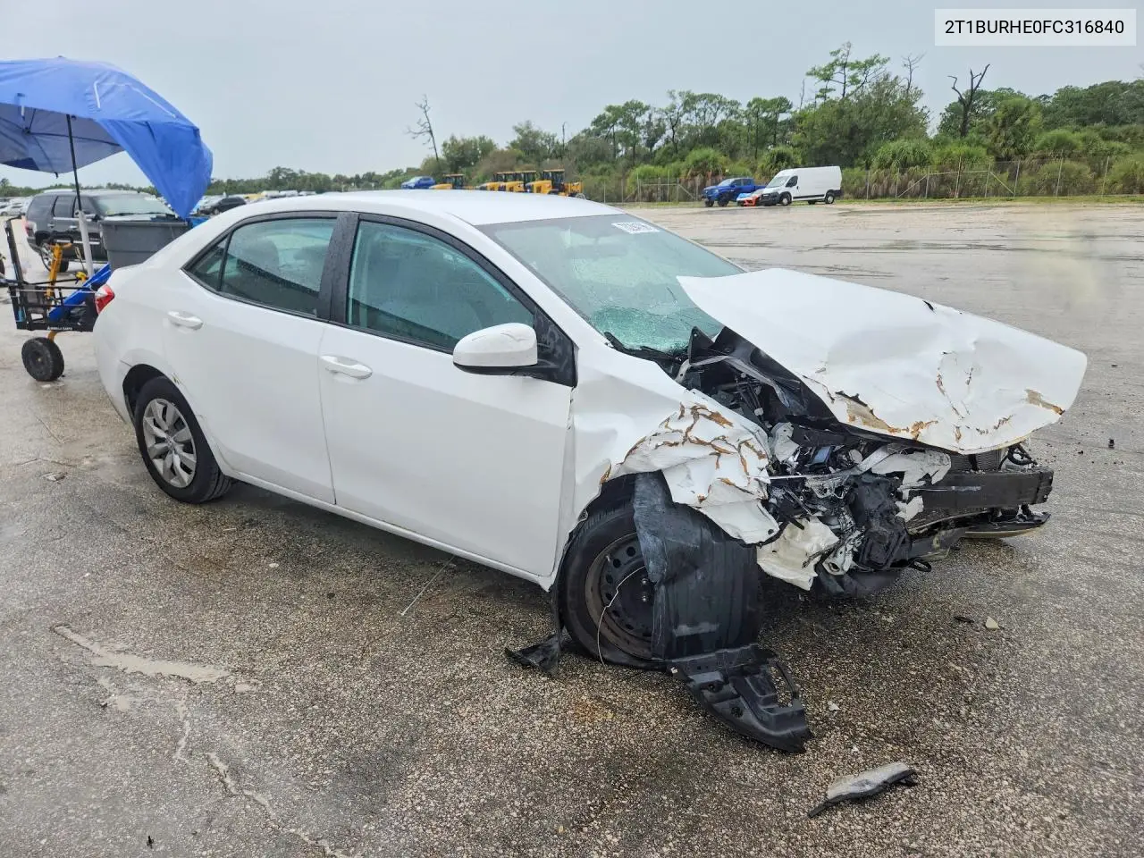 2015 TOYOTA COROLLA VIN 2T1BURHE0FC316840 — фото 4