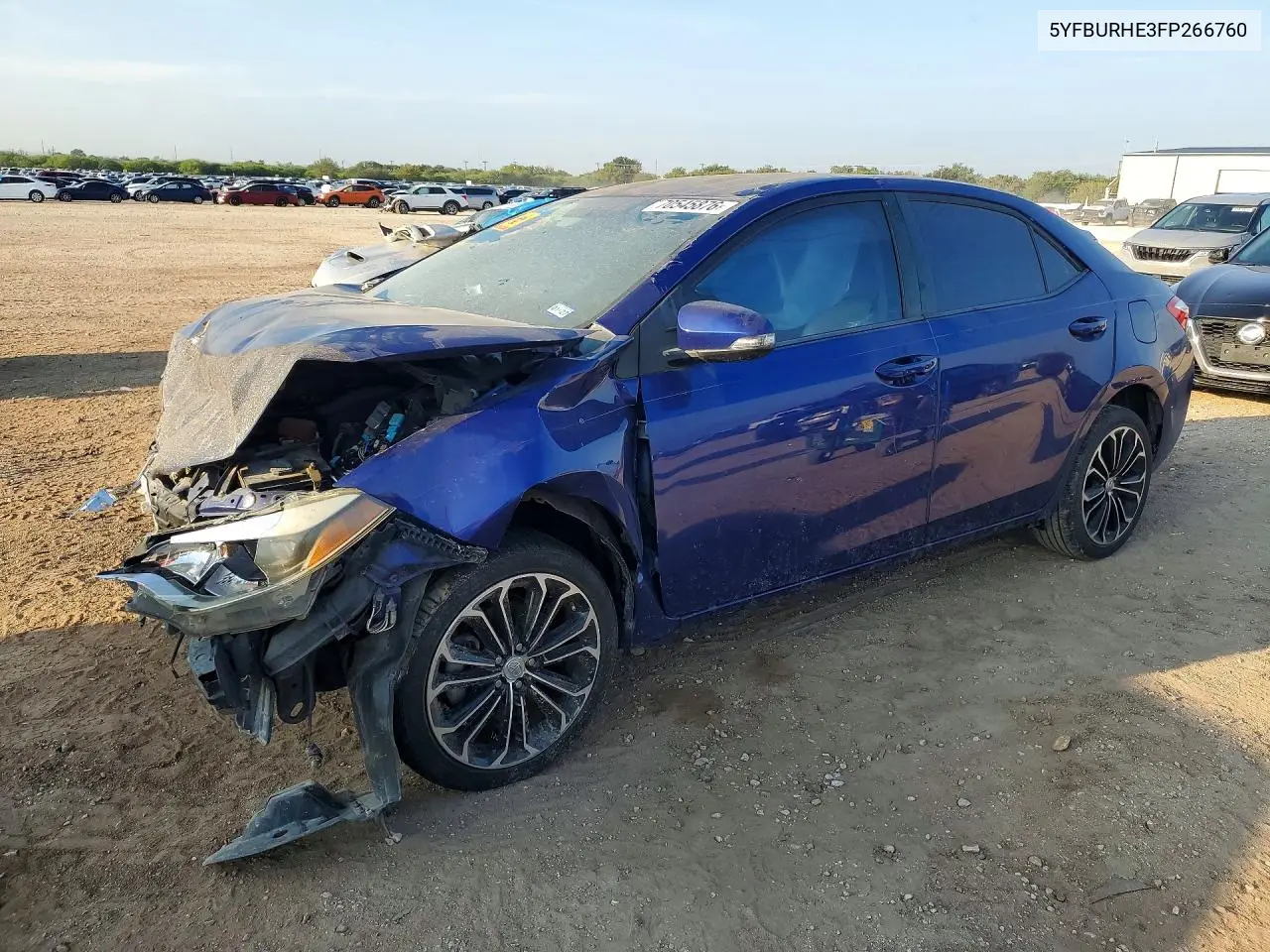 TOYOTA COROLLA 2015, VIN 5YFBURHE3FP266760