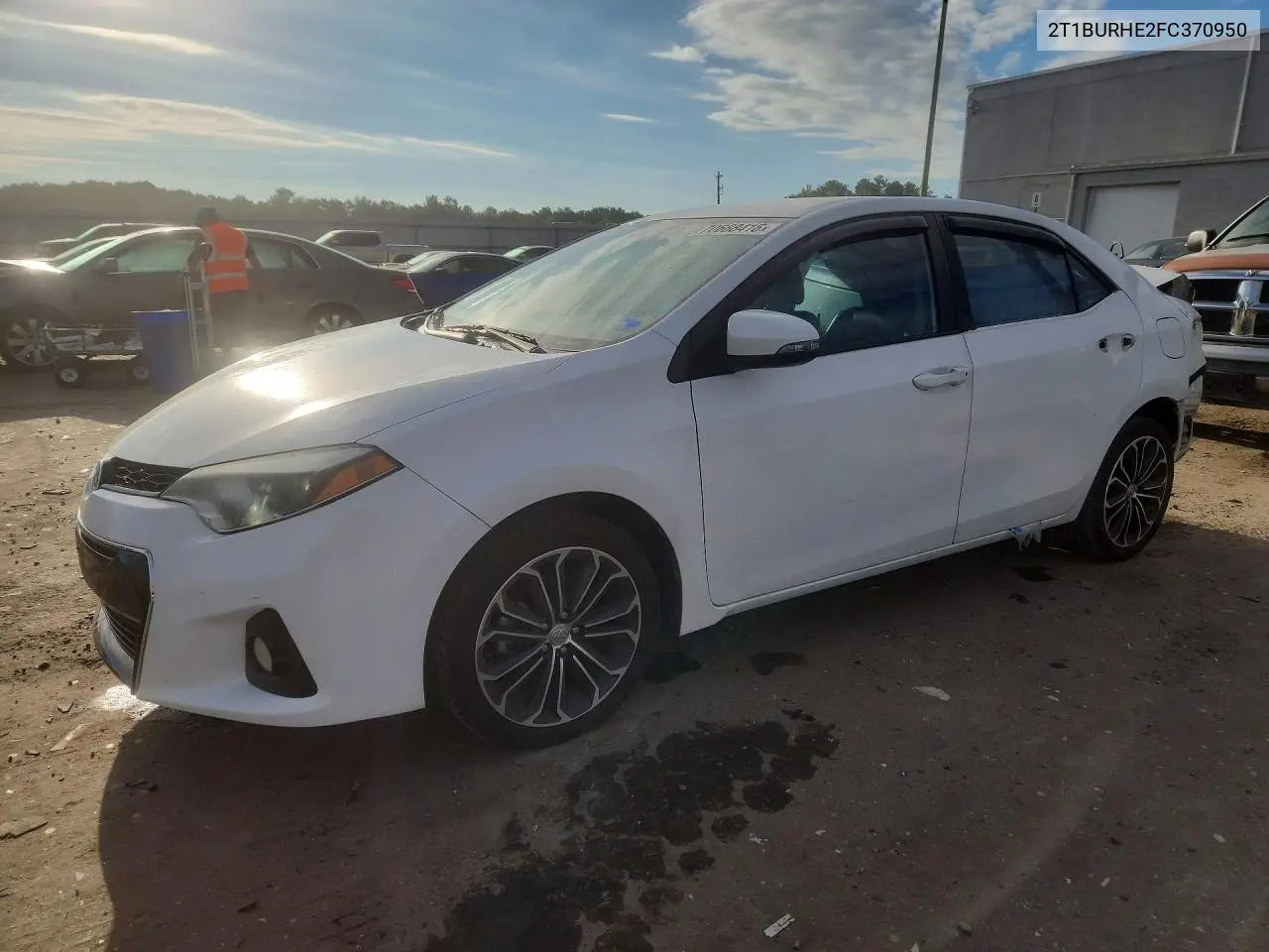 TOYOTA COROLLA 2015, VIN 2T1BURHE2FC370950