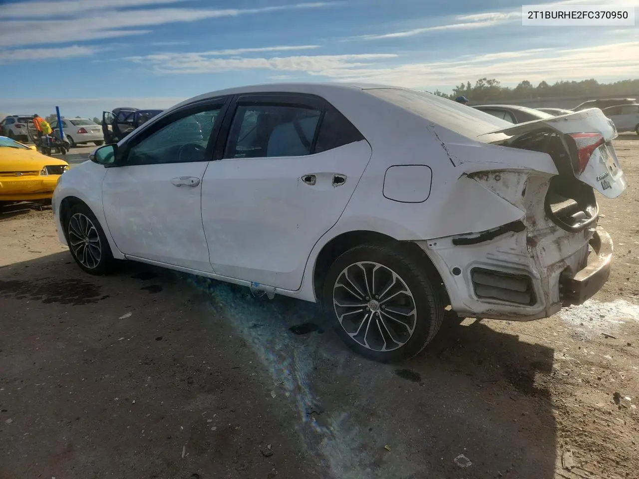 2015 TOYOTA COROLLA VIN 2T1BURHE2FC370950 — фото 2
