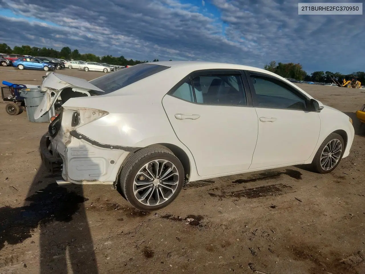 2015 TOYOTA COROLLA VIN 2T1BURHE2FC370950 — фото 3