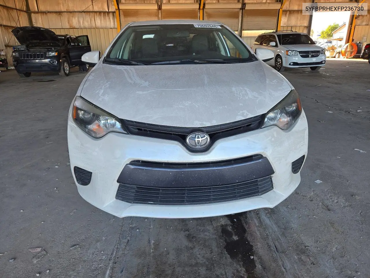 2015 TOYOTA COROLLA VIN 5YFBPRHEXFP236730 — фото 5