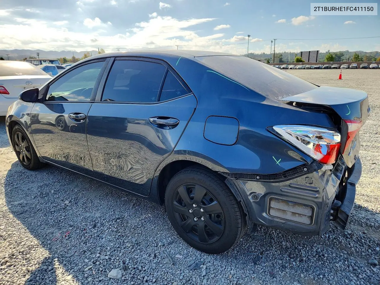 2015 TOYOTA COROLLA VIN 2T1BURHE1FC411150 — фото 2