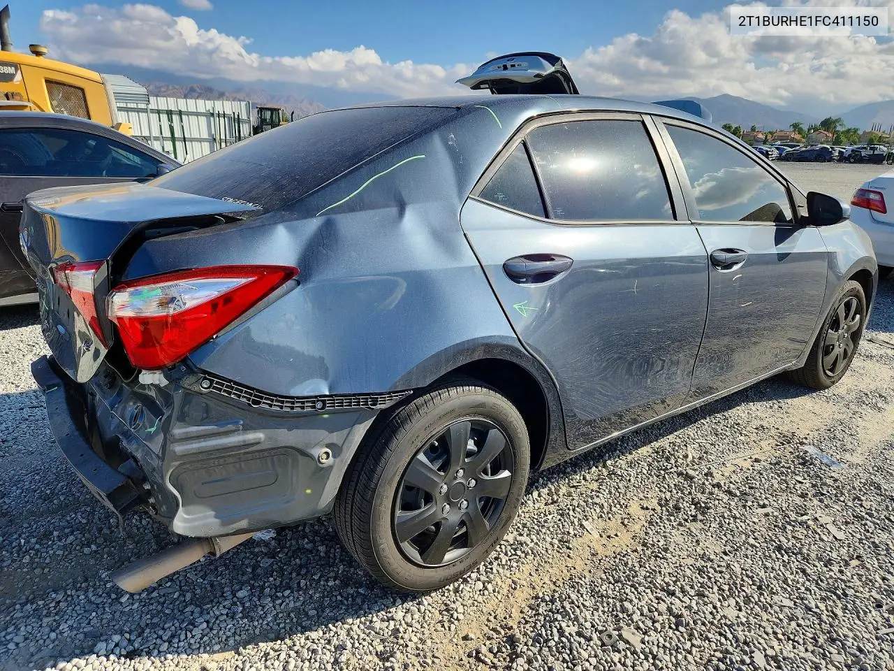 2015 TOYOTA COROLLA VIN 2T1BURHE1FC411150 — фото 3