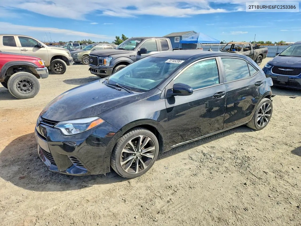 TOYOTA COROLLA 2015, VIN 2T1BURHE6FC253386