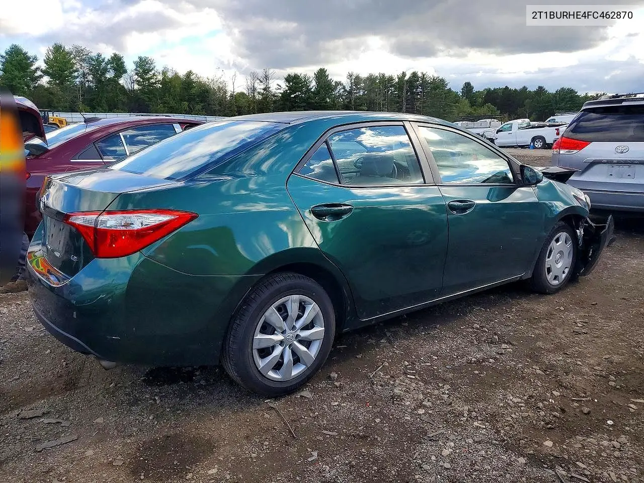 2015 TOYOTA COROLLA VIN 2T1BURHE4FC462870 — фото 3