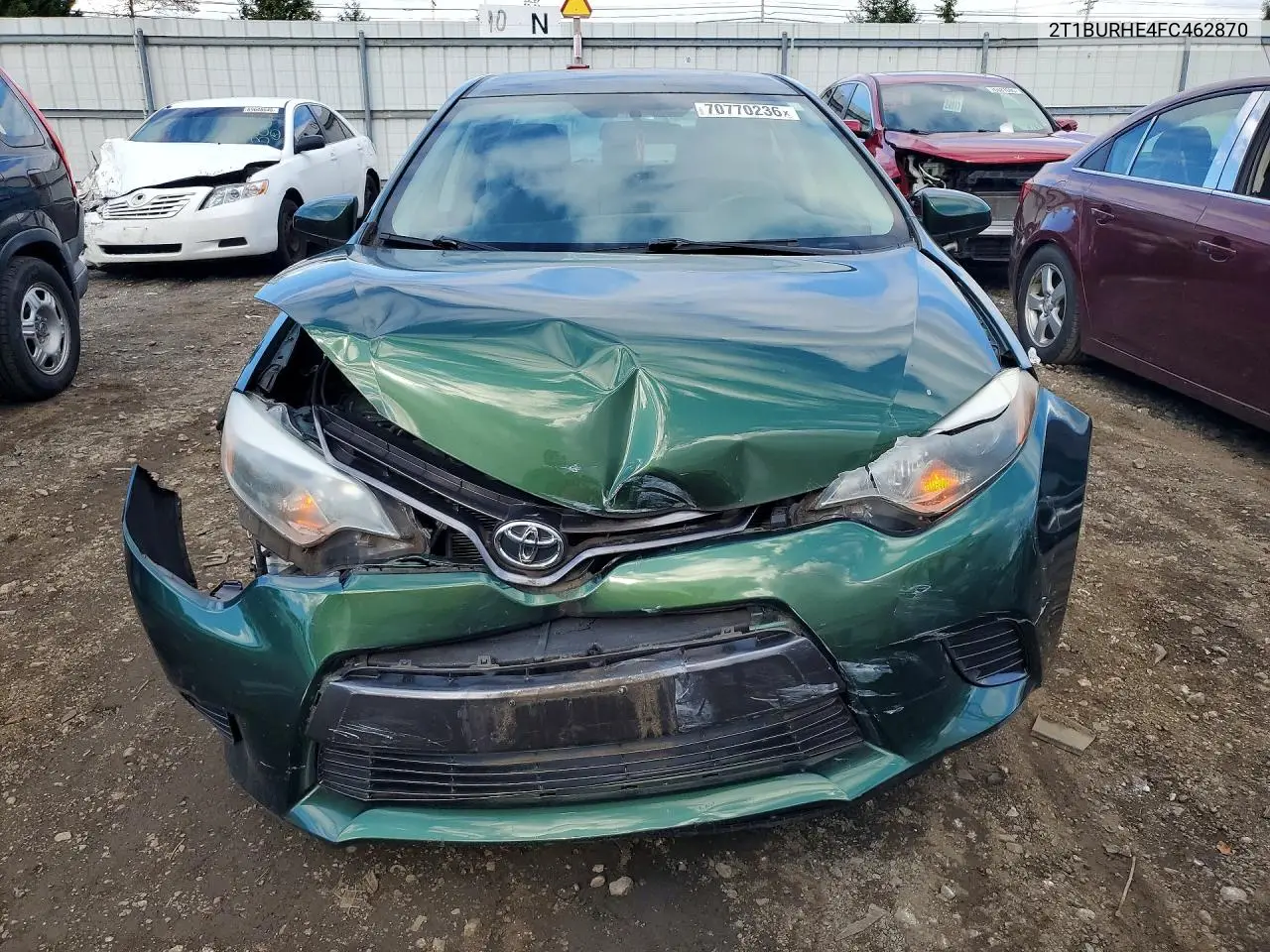 2015 TOYOTA COROLLA VIN 2T1BURHE4FC462870 — фото 5