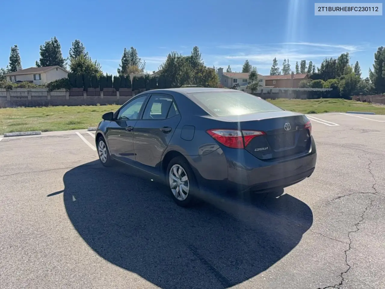 2015 TOYOTA COROLLA VIN 2T1BURHE8FC230112 — фото 3